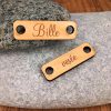 bijoux de chaussure personnalisés gravés en bois