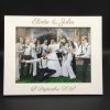 cadre photo en bois personnalisé gravé pour mariage