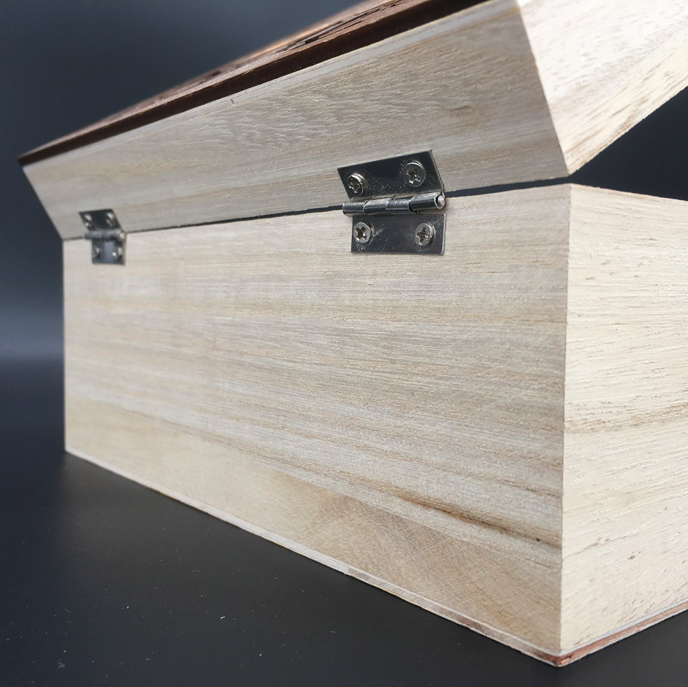 Boîte de rangement en bois personnalisable