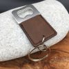 porte-clés décapsuleur simili cuir