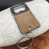 porte clé décapsuleur personnalisé gravé en simili cuir
