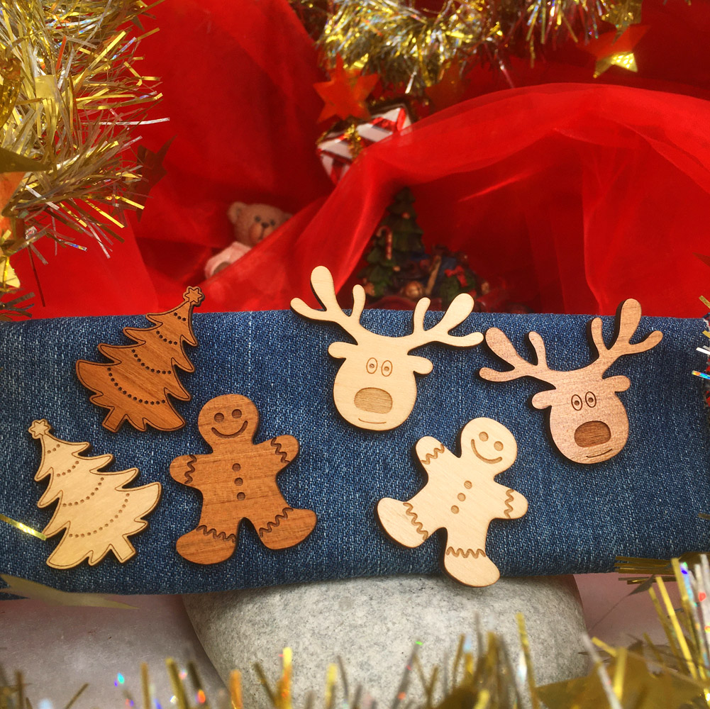 Bois de cerf - joyeux Noël - Décorations de Noël personnalisées - Poppiz Fab