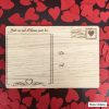 carte postale bois amour verso chêne