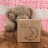 cube de naissance personnalisable lune