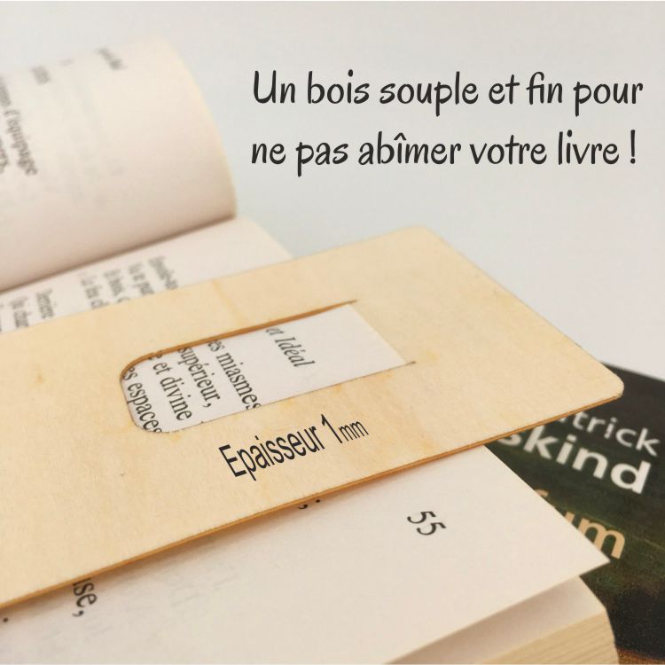 Marque-page en bois personnalisable Bonne lecture – La Belle Idée Shop