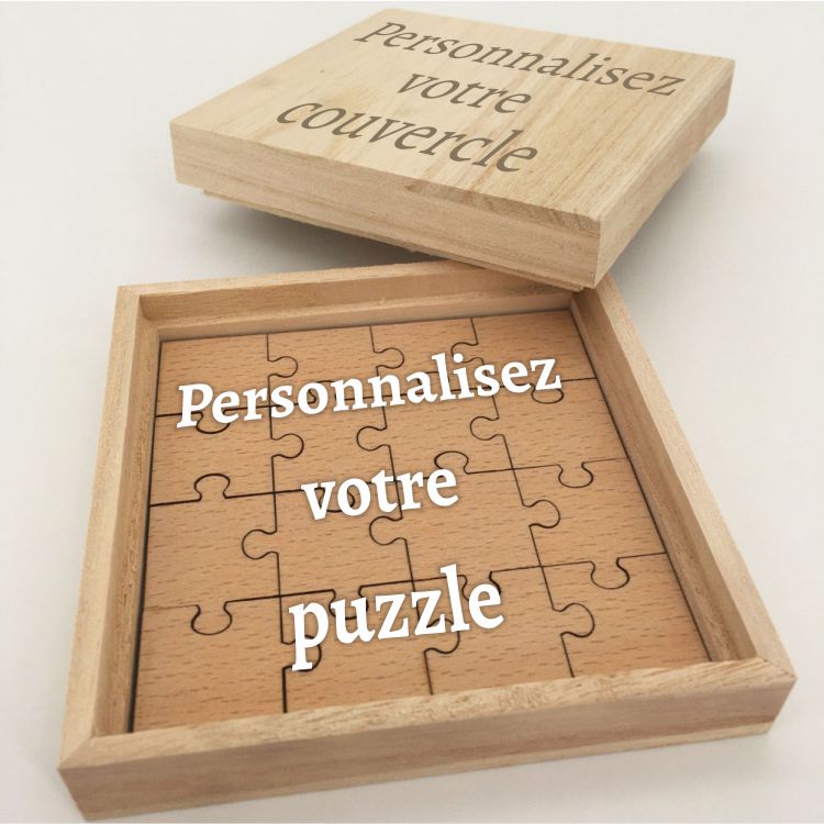 Puzzle bois personnalisable avec photo et texte - Puzzle bois photo