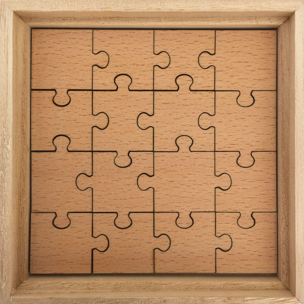 Puzzle personnalisé en bois de 16 pièces