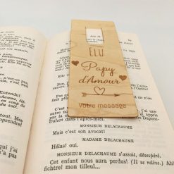 marque-page papy d'amour dans un livre