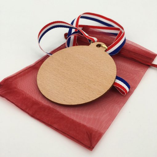 médaille bois 100% personnalisable hêtre