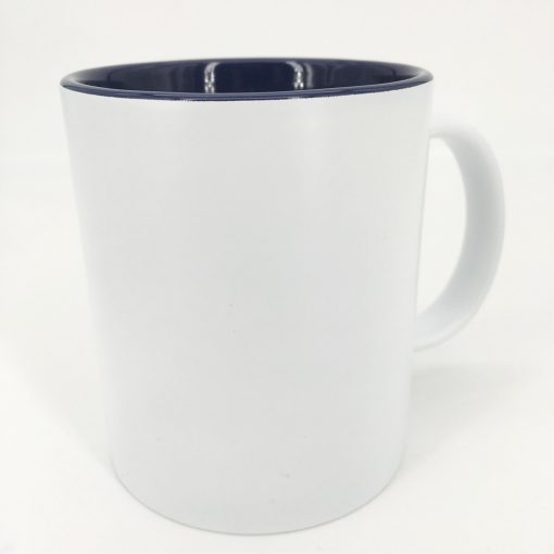 mug céramique personnalisé blanc bleu