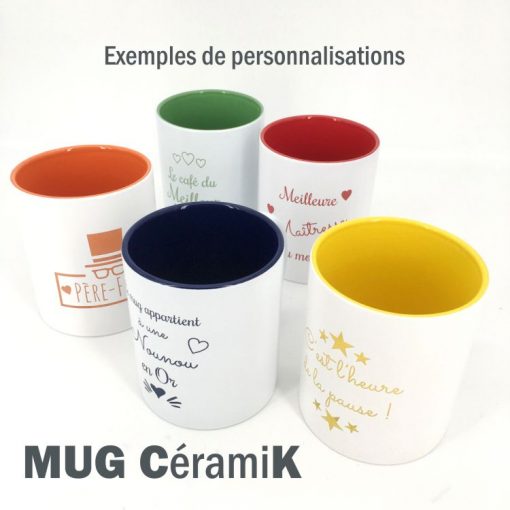 mug céramique exemples de personnalisation