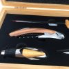 coffret sommelier bambou personnalisé intérieur du coffret
