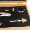 coffret sommelier bambou personnalisé intérieur du coffret
