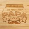 coffret sommelier bambou meilleur papa du monde - idée cadeau fête des pères