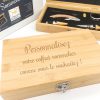 coffret sommelier bambou 100% personnalisable - idée cadeau papa