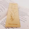 Marque page bois personnalisable Saint Valentin