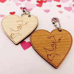 porte-clés personnalisé kiss idée cadeau Saint Valentin