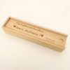 Plumier en bois personnalisé gravé cadeaux maîtresse