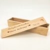 Plumier en bois personnalisé gravé merci maîtresse