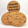 Dessous de plat en liège personnalisés