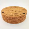 Dessous de plat liège à personnaliser idée cadeau pendaison de crémaillère