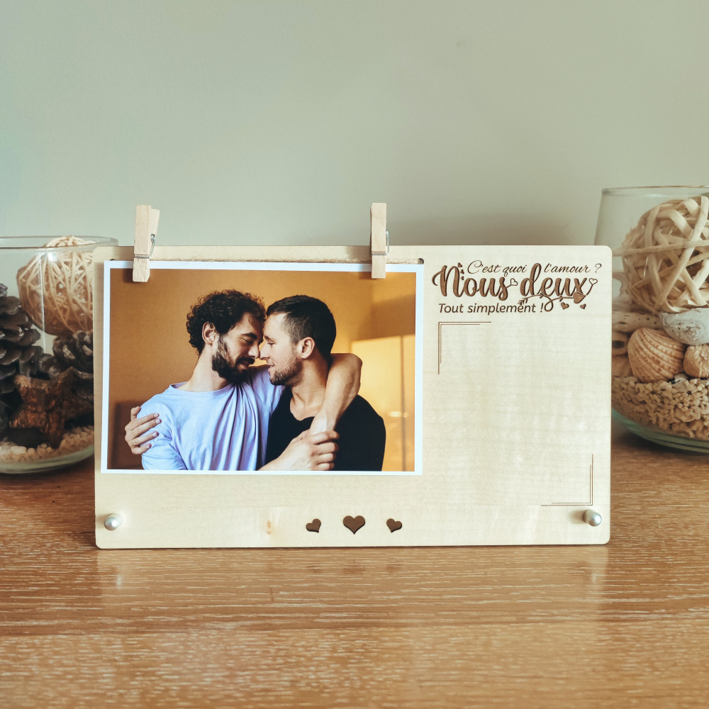 Cadre photo personnalisé – Made with love