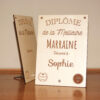diplôme bois du meilleur image d'exemple marraine