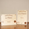 diplôme bois du meilleur et de la meilleure