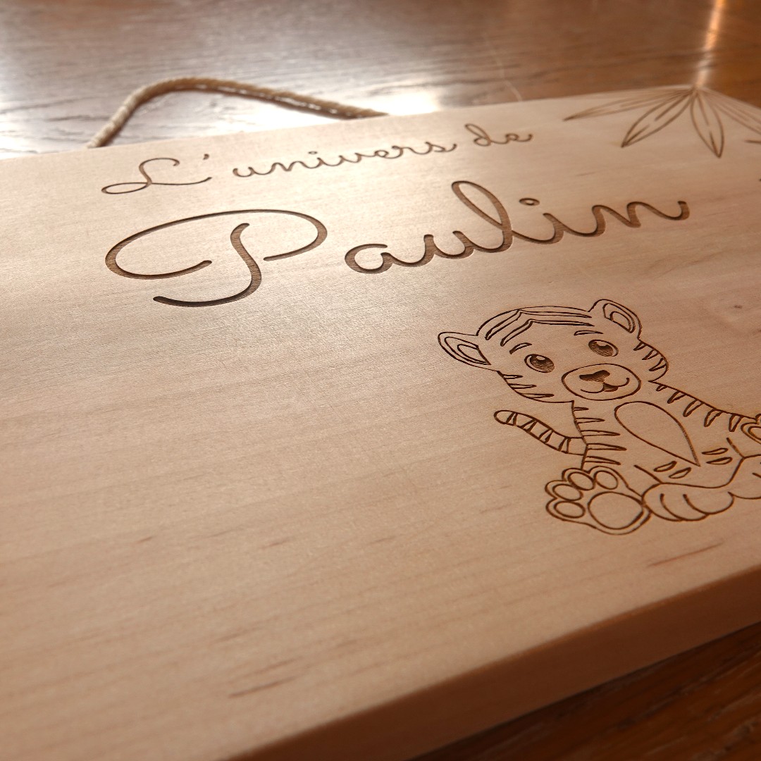 Plaque déco bois A4 – Image 3